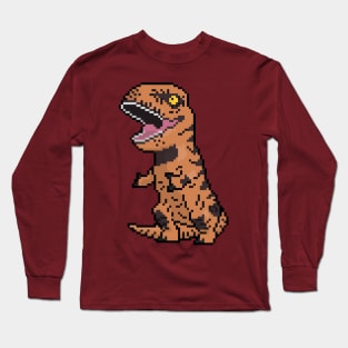 Pixely T-Rex Long Sleeve T-Shirt